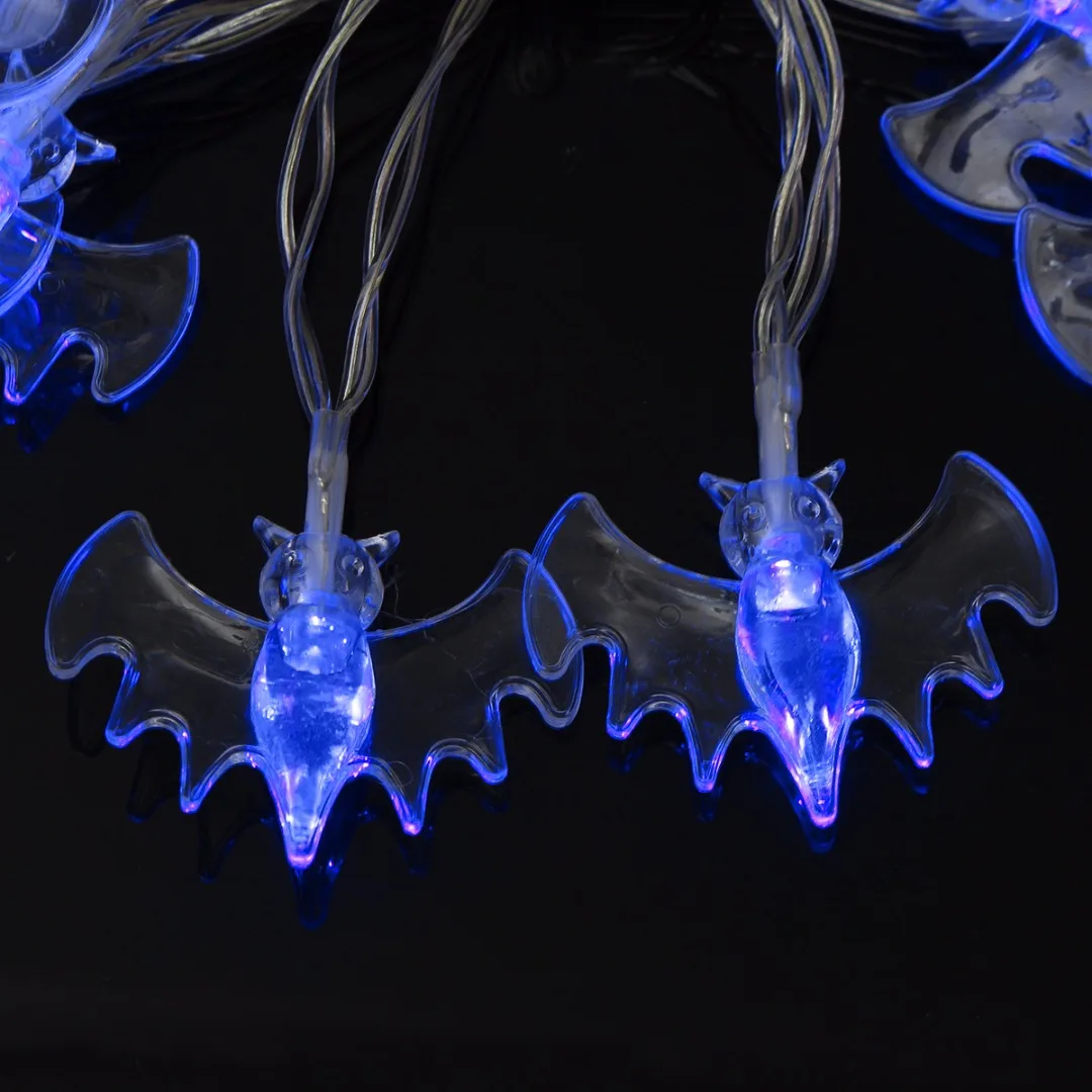 NewStyle 20 LED Bat String Lights Lamp Halloween Fairy Party Garden Window Hanging Decor