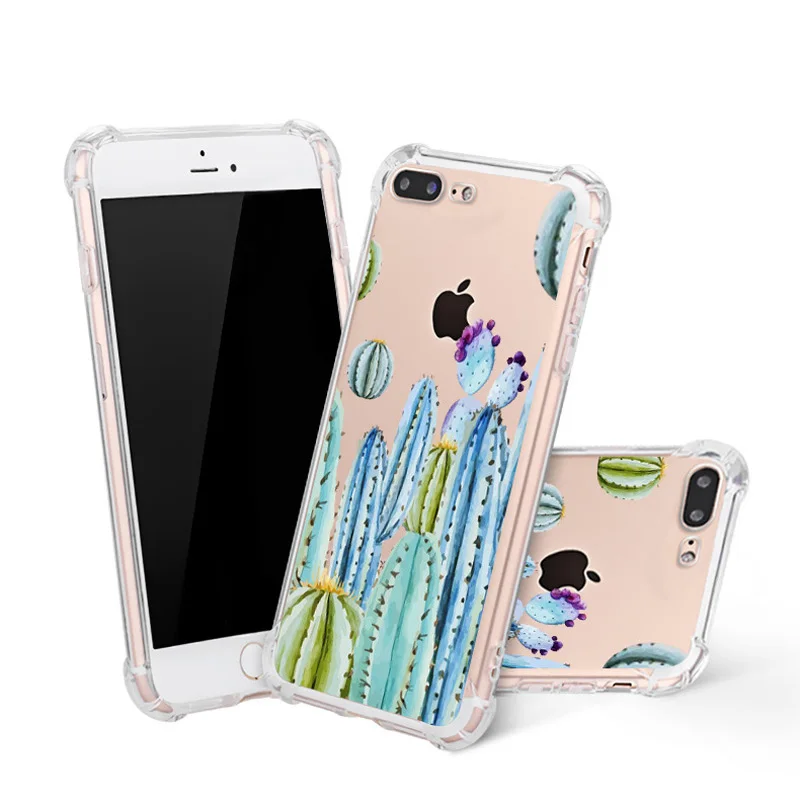 

Designer Floral Pattern Phone Cases For iPhone 6 6S 7 8 Plus 10 Soft TPU Clear New Case Cover Coque Funda For iPhone X XR XS Max