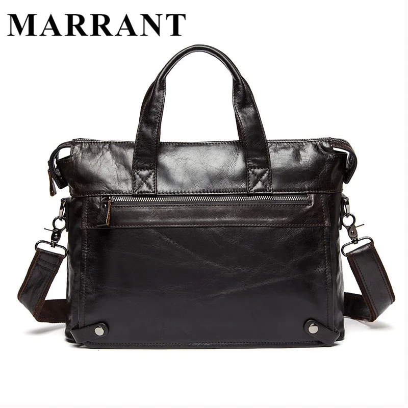 MARRANT Genuine Leather Men Bags Man Business Laptop Bag Briefcase Men Crossbody Shoulder  Handbag  Men's Messenger Bags 9103