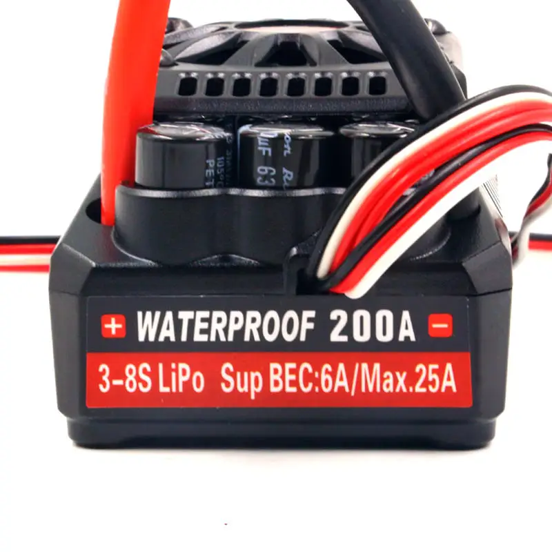 

Leopard Hobby Ground WP BL5 200A ESC waterproof 34V (MAX5) 3-8S for rc 1/5 cars crawler buggy