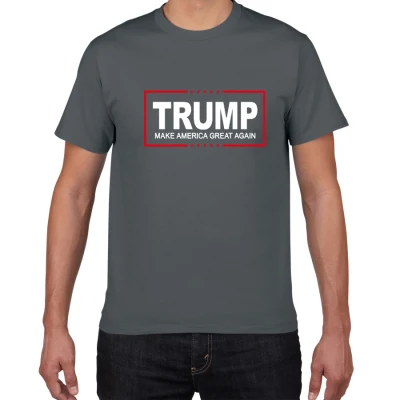 Потрясающие футболки Liberty guns Beer Trump, Забавные футболки для мужчин, хлопок, уличная одежда Trump, Забавные футболки, крутая футболка homme - Цвет: W168 deep grey