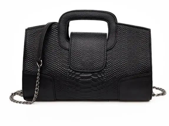 

New Fashion 100% Genuine Leather Snake Handbag Lady Luxury Shoulder Messenger Bag High Quality Disigner Tote Women Bag LY10