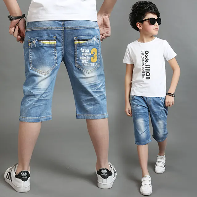 New Arrivals 4 14 Years Baby Boys Denim Jeans Trousers Elastic Waist ...