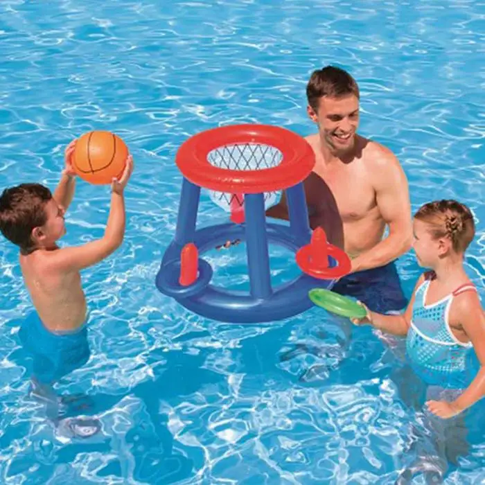 Crianças Inflável Flutuante Basquete Anel Jogar Piscina Brinquedo Bm88 Aro 5 Crianças inflável flutuante basquete aro anel jogar