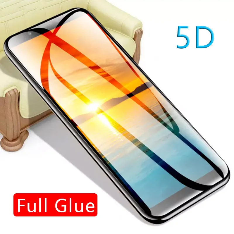 Закаленное стекло 5d с полной проклейкой для huawei y5 y6 y7 prime 2018 y9 2019 защитное защита