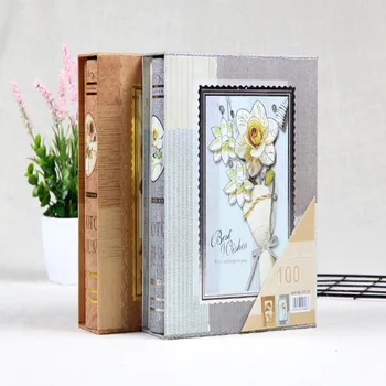 

4D Large 7-inch Intert Photo Album 100 Pages Scrapbook Paper Baby Family Scrapbook Albums Wedding Foto Album Scrapbooking Album