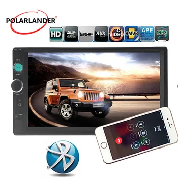 

Car radio hand-free 7 background lights MP5 Player Stereo Touch Screen Remote control Bluetooth FM USB/TF/AUX 2 Din