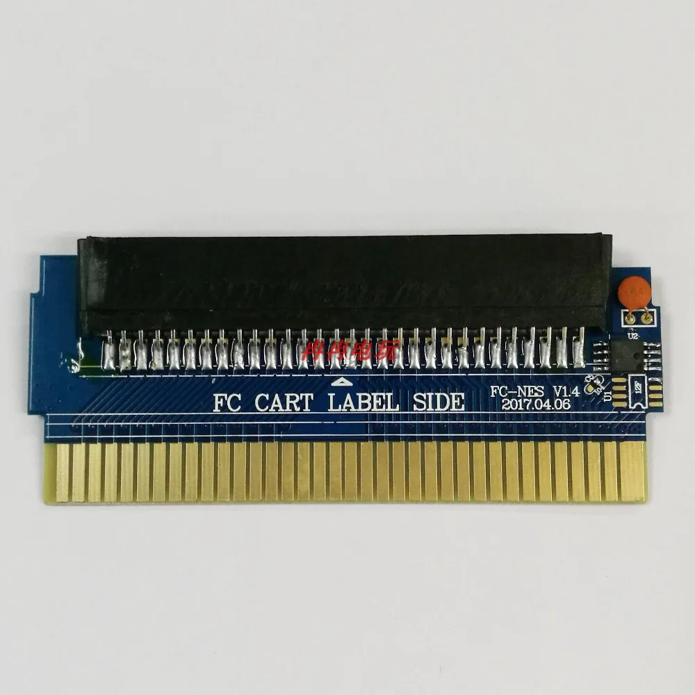 

1pcs For FC 60 Pin to for NES 72 Pin Game Cartridge Adapter Converter PCBA with CIC chip installed