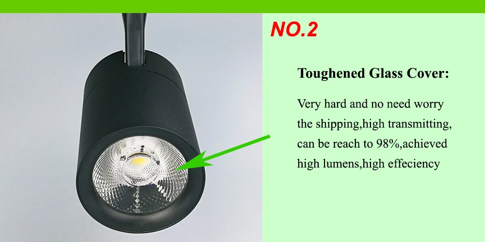 GO OCEAN LED Track Light 30W AC85- 265V for Mall Exhibition Office Shop Store Kitchen Track Lighting Rail Spotlight (5)