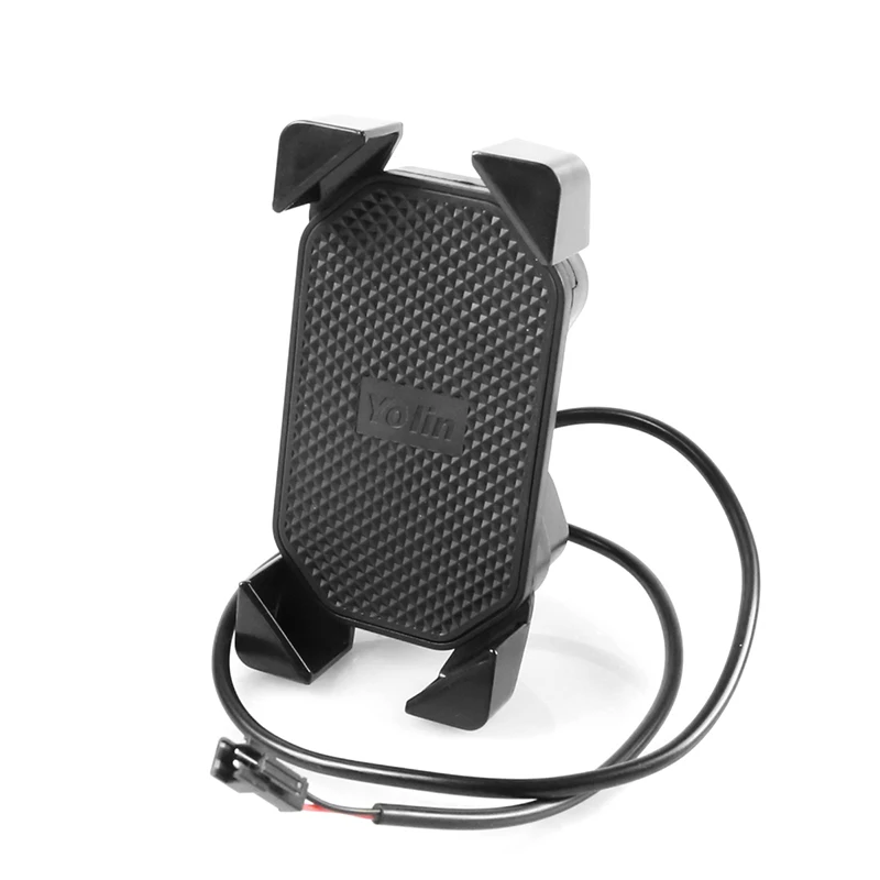 Discount Universal Electric Bicycle Phone Charger Holder Ebike 32V-90V Adjustable USB Charger For Cell Phone Hub Motor Conversion Kits 4