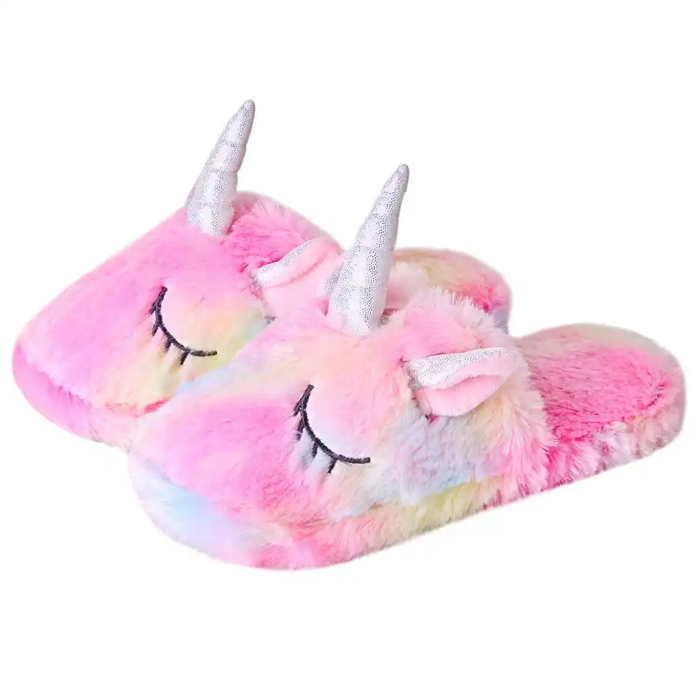 Kids Family Unicorn Slippers Household Anti-Slip Indoor Home Slippers for Girls and Boys Kids Family Unicorn Slippers Household Anti-Slip Indoor Home Slippers for Girls and Boys