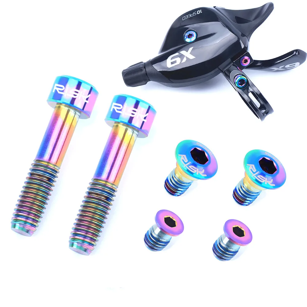 

RISK Mtb Bike Titanium Conjoined DIP Bolts Kit For SRAM X9 XO1 XX1 GX GX EAGLE Bicycle Accessory 6 Piece