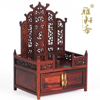 

A Gallery] miniature furniture rosewood rosewood crafts studio Louhua dresser Fang Mingqing furniture