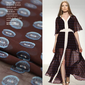 

love pineapple black tie fabric texture as a whole is real silk georgette motherboard cut flowers gauze cloth fabric
