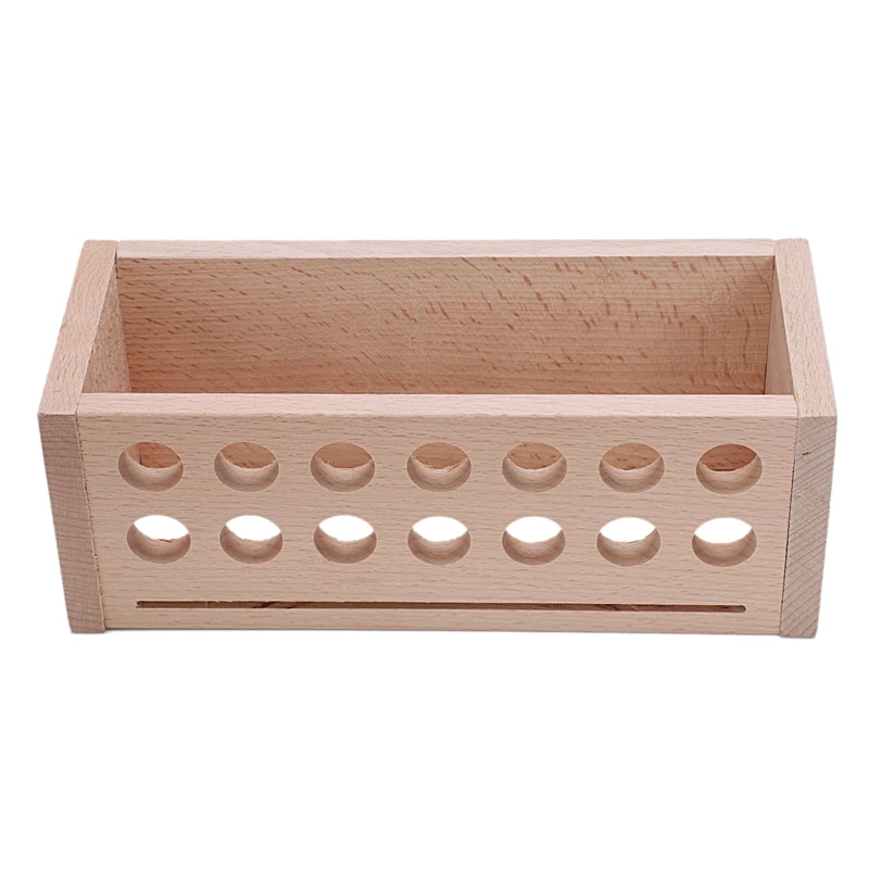 

Leather Craft Tool Holder Box Wood Rack Wooden Punch Handwork Tool Stand Holder Organizer For Drill Bits Storage