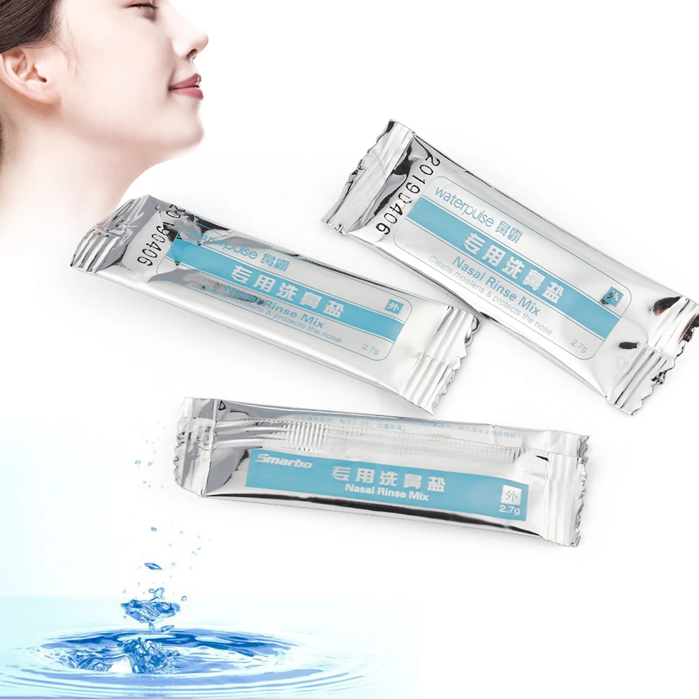 

Nasal Wash Salt Rinse Mix Allergic Rhinitis Relief Nose Cavity Protector Irrigation for 2.7/4.5g Adults Children Nose Cleaner