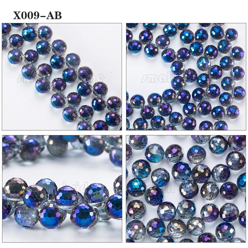 Австрия Ab цвет граненые большие хрустальные бусины для самостоятельного изготовления ювелирных изделий браслет материал Perles Свободные Круглые Стеклянные Бусины X002
