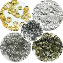 6 мм, 100 шт./лот, ювелирное изделие, цветок, шляпа, изоляционный бисер, сделай сам, ювелирное изделие, Аксессуары для ожерелья, аксессуары