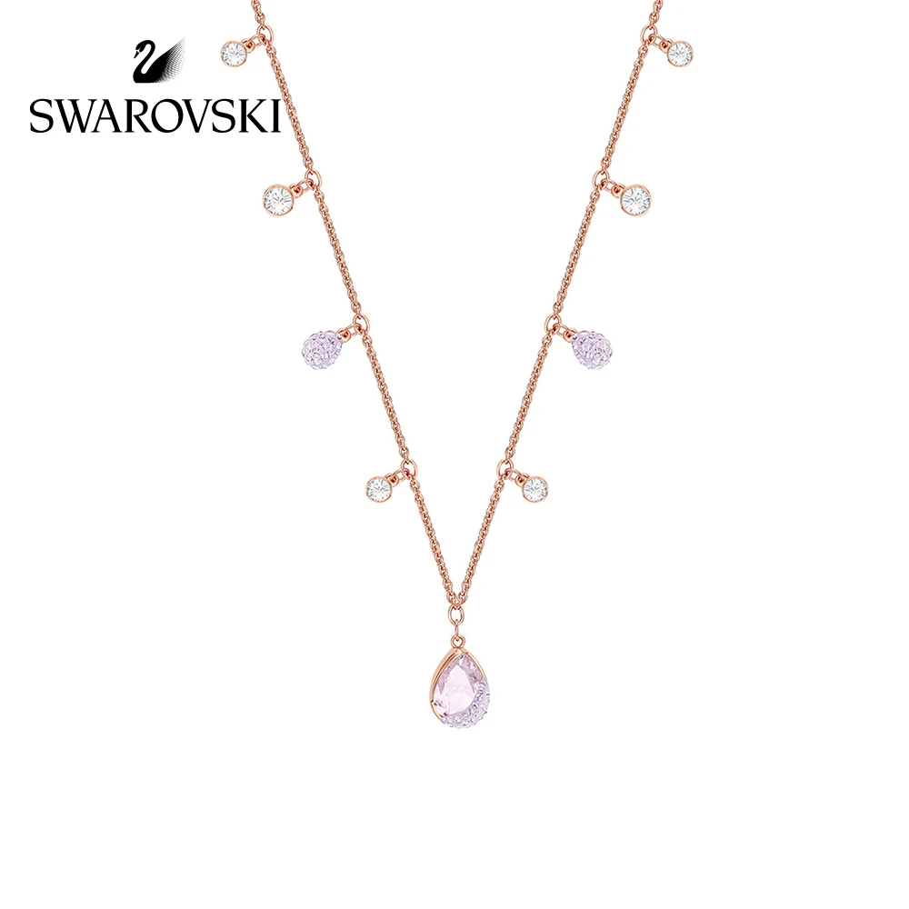 

Original Genuine Swarovski Heap Fashion Avant garde Design Adjustable Chain Necklace Women Crystal Necklace5392460