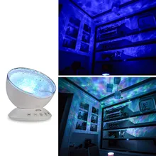 Newest Baby Led Night Light Ocean Waves Starry Sky Projector With Remote Control Novelty Lamp For Kids JD9