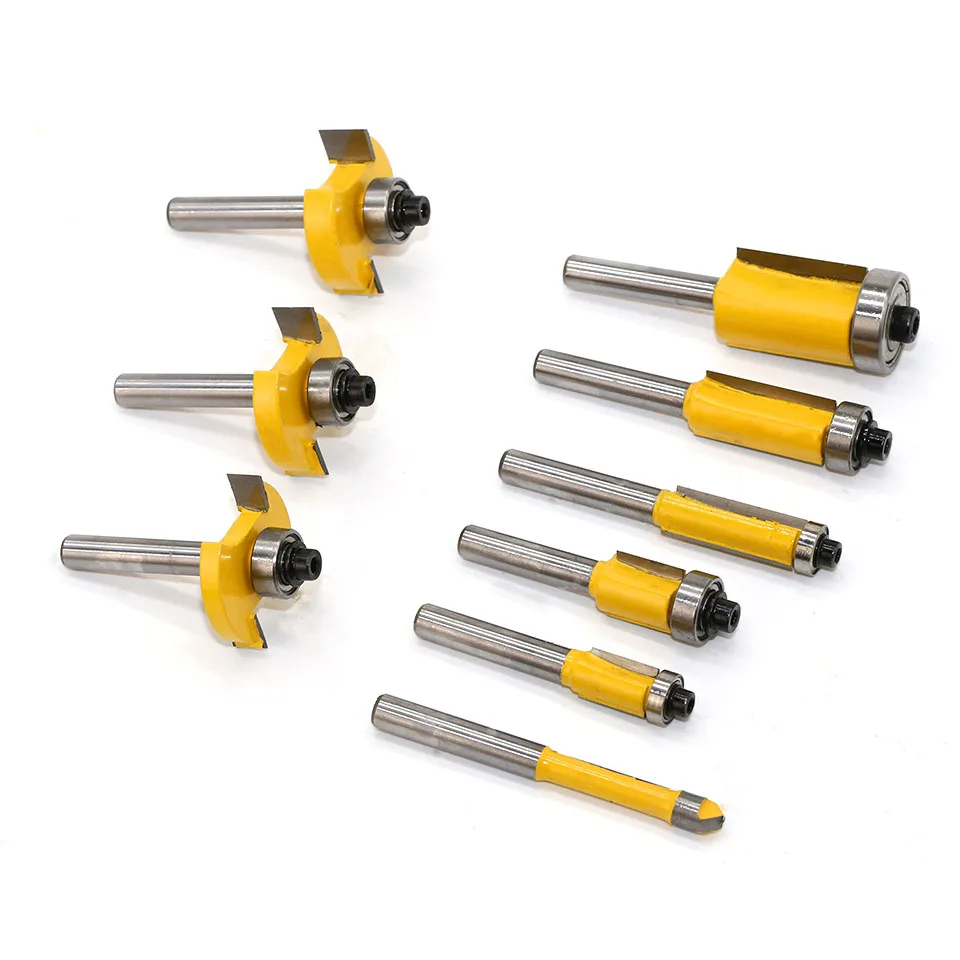 35PCS 14(6.35mm) Shank Tungsten Carbide Router Bit