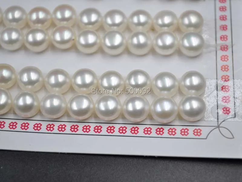 

wholesale 60 PCS(30 pairs) 8-9mm Half drilled freshwater pearl