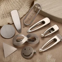 Серебряная цветная шпилька для женщин девочек панк геометрические бесконечные заколки для волос свадебный аксессуар для волос модные ювелирные аксессуары