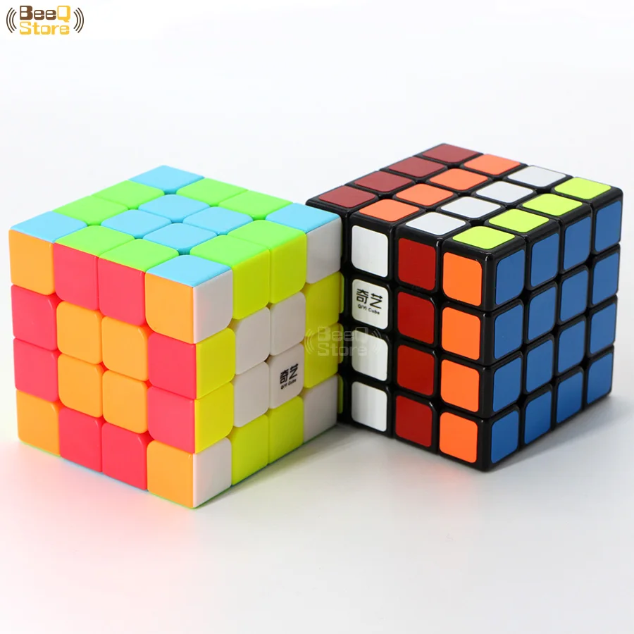 Qiyi qiyuan 4x4 Magic Cube qiyuans для Beginer Скорость Cube Puzzle Профессиональный Мэджико Cubo черный Stickerless развивающие игрушки малыш