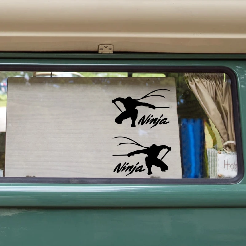 length 15cm Ninja Warrior Japanese Car Sticker Design Macbooks Creative Laptop Helmet High Quality Stickers | Автомобили и
