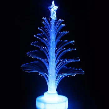

Colorful Christmas Decoration Children Xmas Light Colorful LED Fiber Optic Nightlight Chrismas Tree Lamp Ornamental light gift