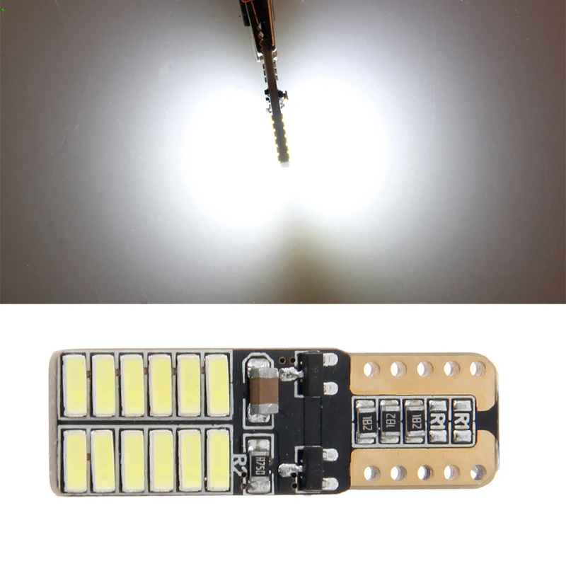 1 шт. Canbus T10 W5W 3014 SMD 24 светодиодный авто светильник лампочка источника Резервное