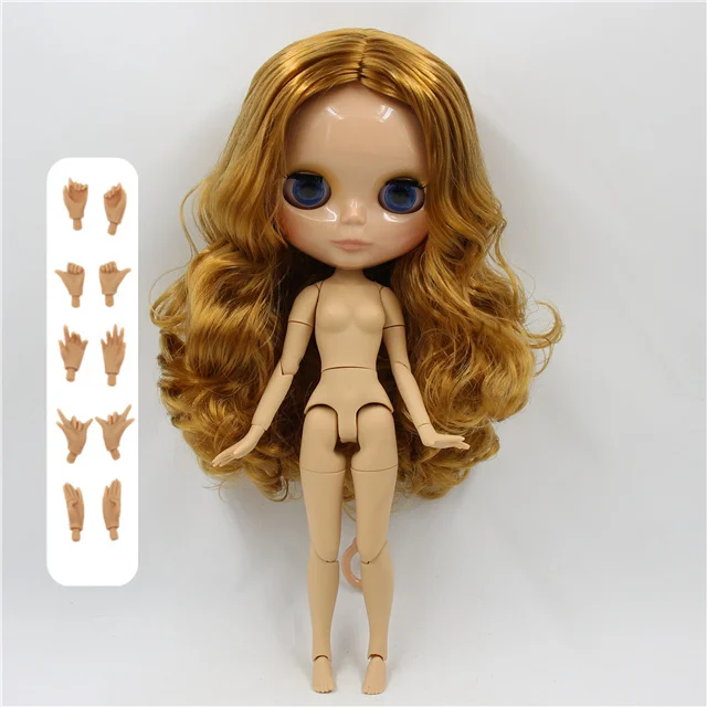 tan skin Ледяные дни Фортуны завод blyth кукла супер черная кожа тон темная кожа короткие синие бирюзовые волосы тело 1/6 30 см BL4302 - Цвет: tan skin
