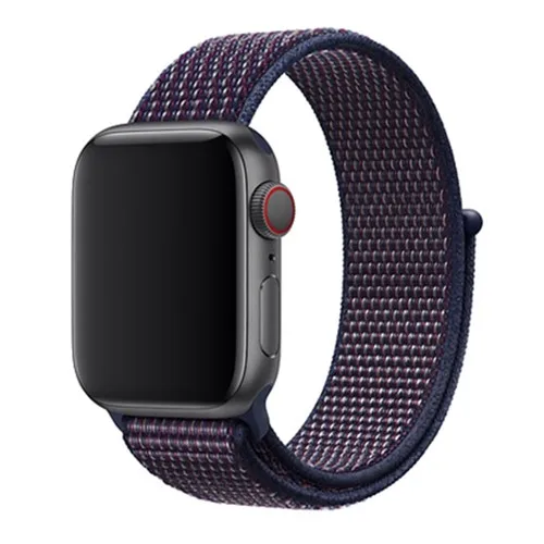 Ремешок для Apple Watch, ремешок для Apple Watch 5, 4, 44, мм, 42 мм, iwatch band 3, 2, 5, 42 мм, 38 мм, Спортивная петля, correa, нейлоновый ремешок для часов - Цвет ремешка: NEW Indigo