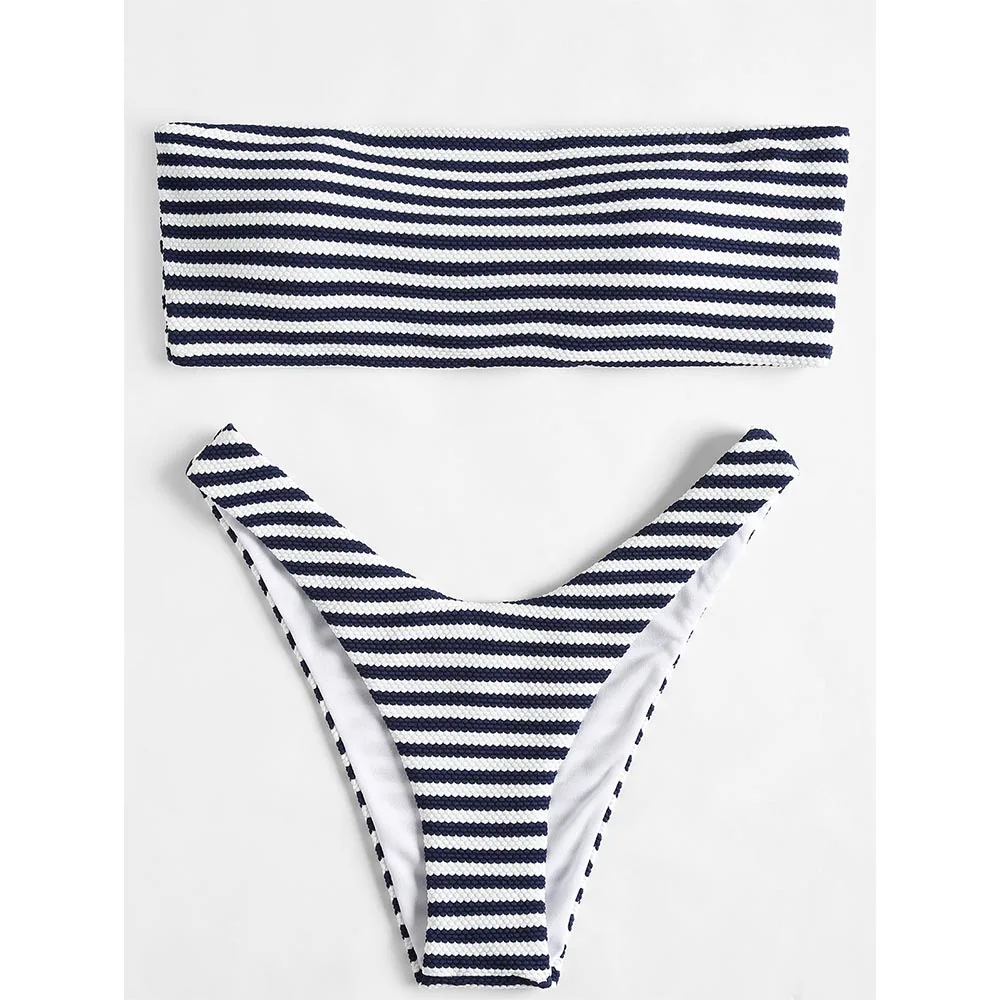 bikini Stripe bandeau Video throat penetration