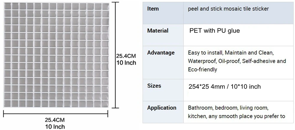 Яркие плитки водостойкие виниловые самоклеющиеся обои 3D пилинг и ...