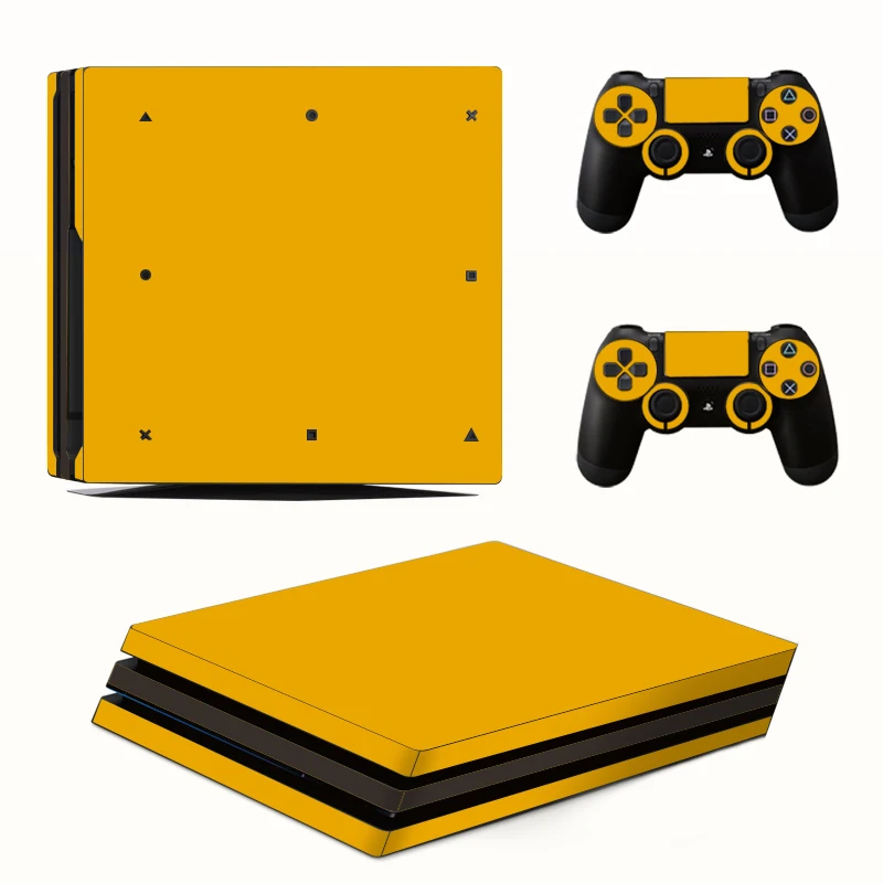 Сплошной цвет наклейка консоли кожного покрова для Playstation 4 Pro консоль PS4 наклейки