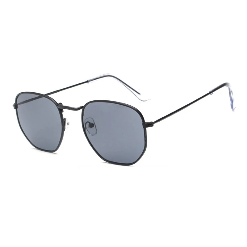 Шестиугольник черный поляризованных солнцезащитных очков Для женщин квадратный близорукости, очки, защита от солнца, бокалы Для мужчин близорукие очки короткое замыкание близоруких очков L3