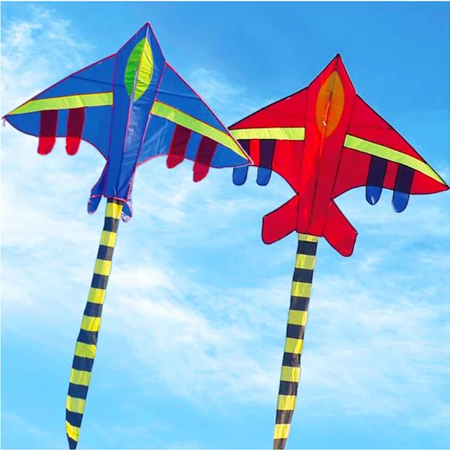 Free shipping large plane kite 10pcs/lot nylon ripstop fighter kite