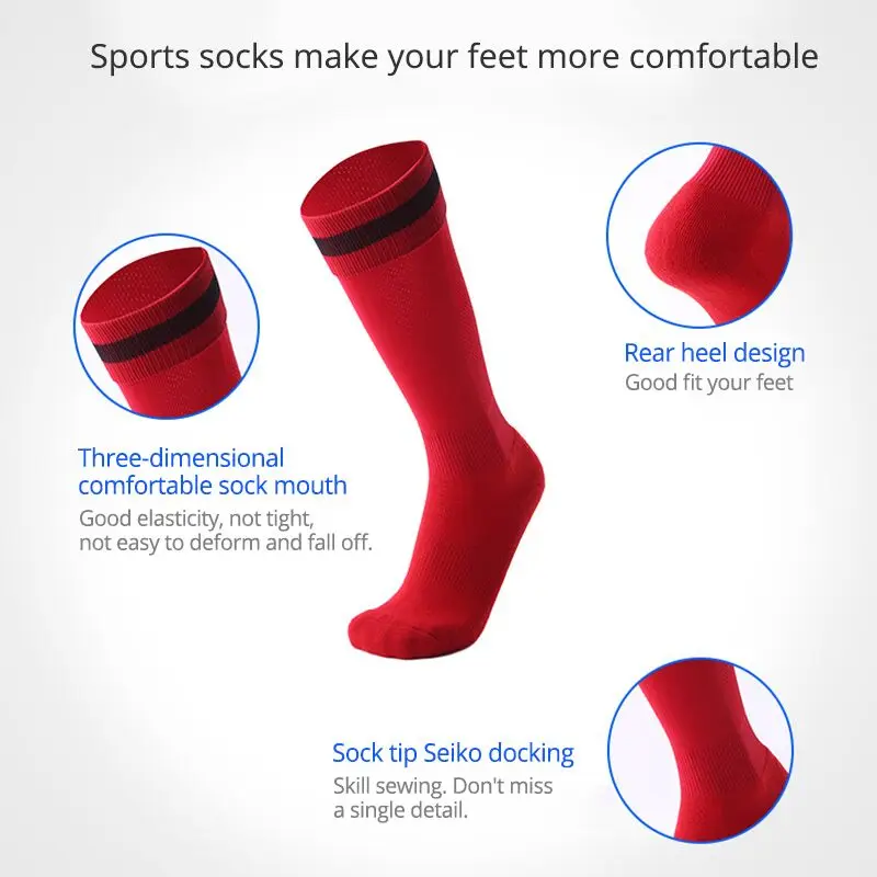 3 пары носков высокого качества профессиональные мужские и женские уличные спортивные носки для футбола, велоспорта, бейсбола, дышащие цветные футбольные носки