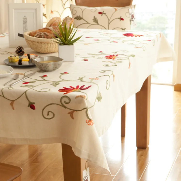 Buy Chinese handmade Embroidered Tablecloth High
