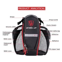 WHEEL UP 2 Water Bottle Pockets Bike Bag + Lid MTB Road Bicycle Cycling Seat Post Saddle Bags Riding Container Accessory