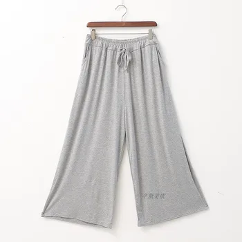 

Wide Leg Pants Women's Summer New Modal Loose Size Women's Pants Korean Pocket Thin Casual Home Pants