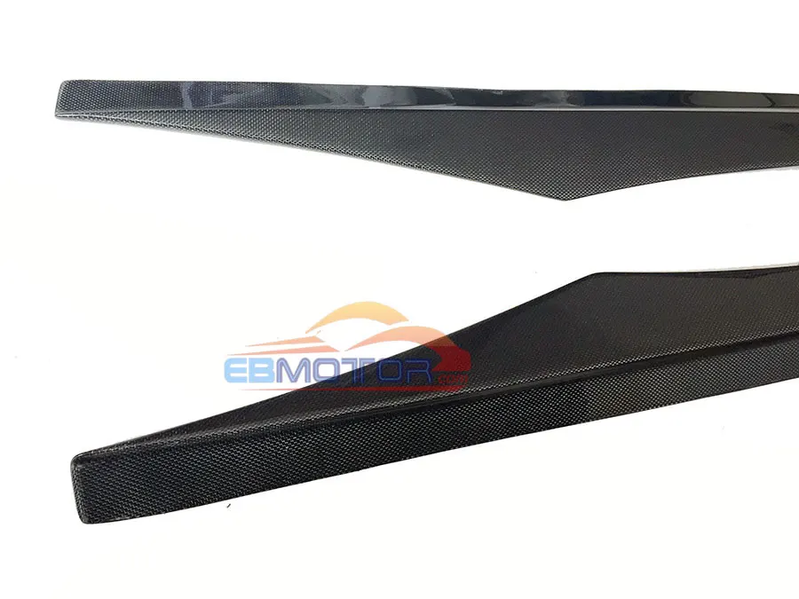Real Carbon Fiber Side Skirts Spoiler Trim 1pair for BMW F06 F12 F13 M-Sport M-Tech 2014UP B292