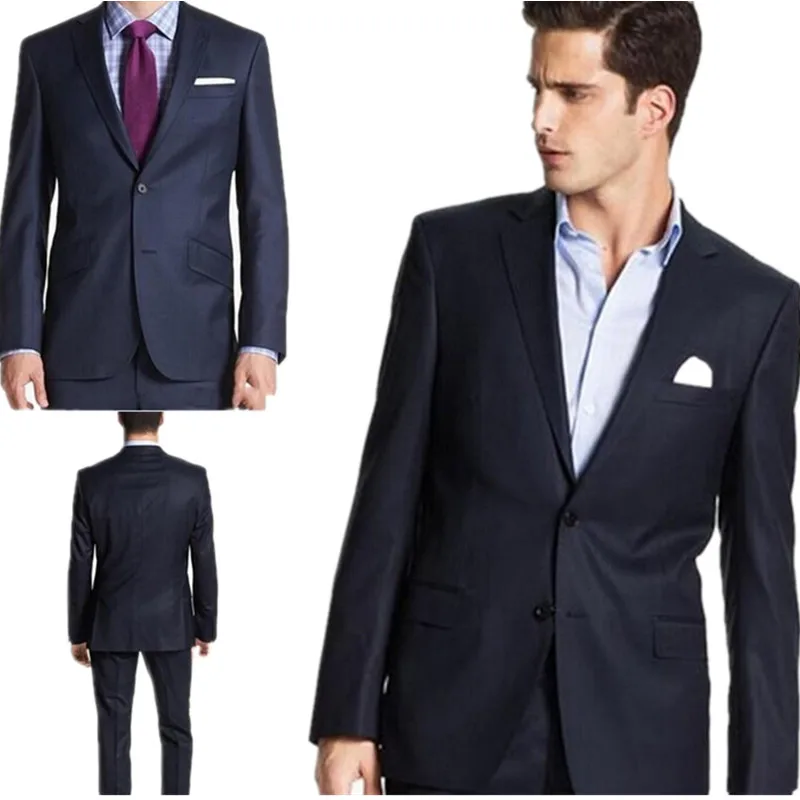 Estilo occidental de tres colores los hombres trajes de negocios marca boss smokinges del novio de