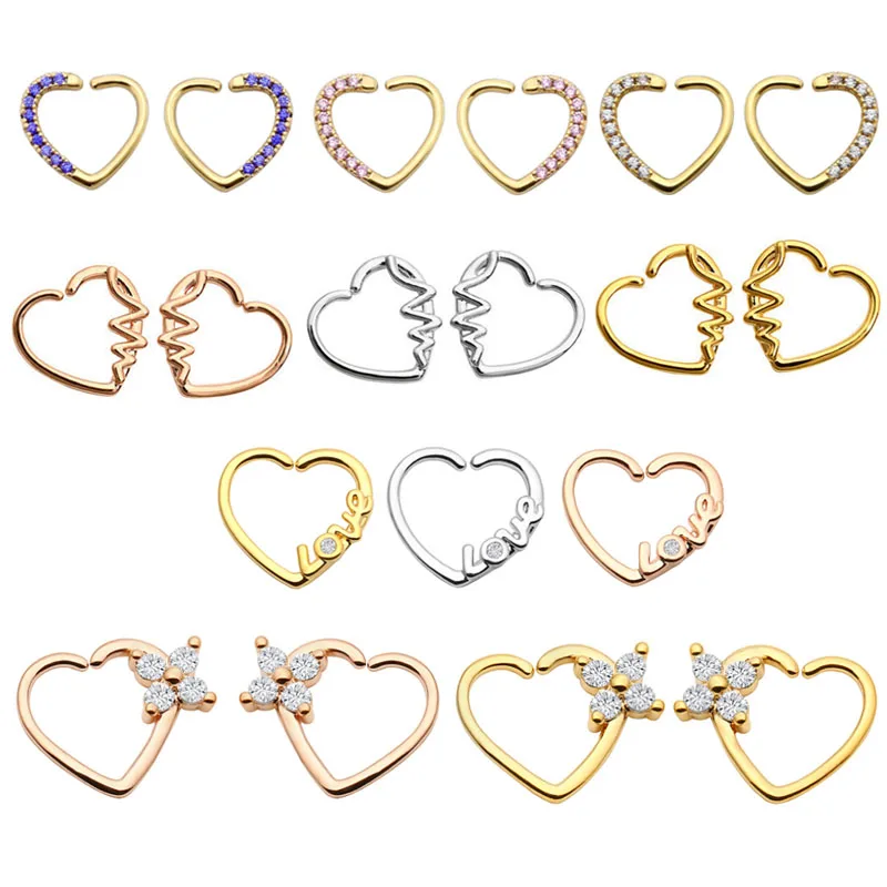 

1PC Steel Ear Tragus Cartilage Rook Piercings Ear Piercings Conch Lobe Earrings Body Jewelry Daith Piercings Helix Piercings