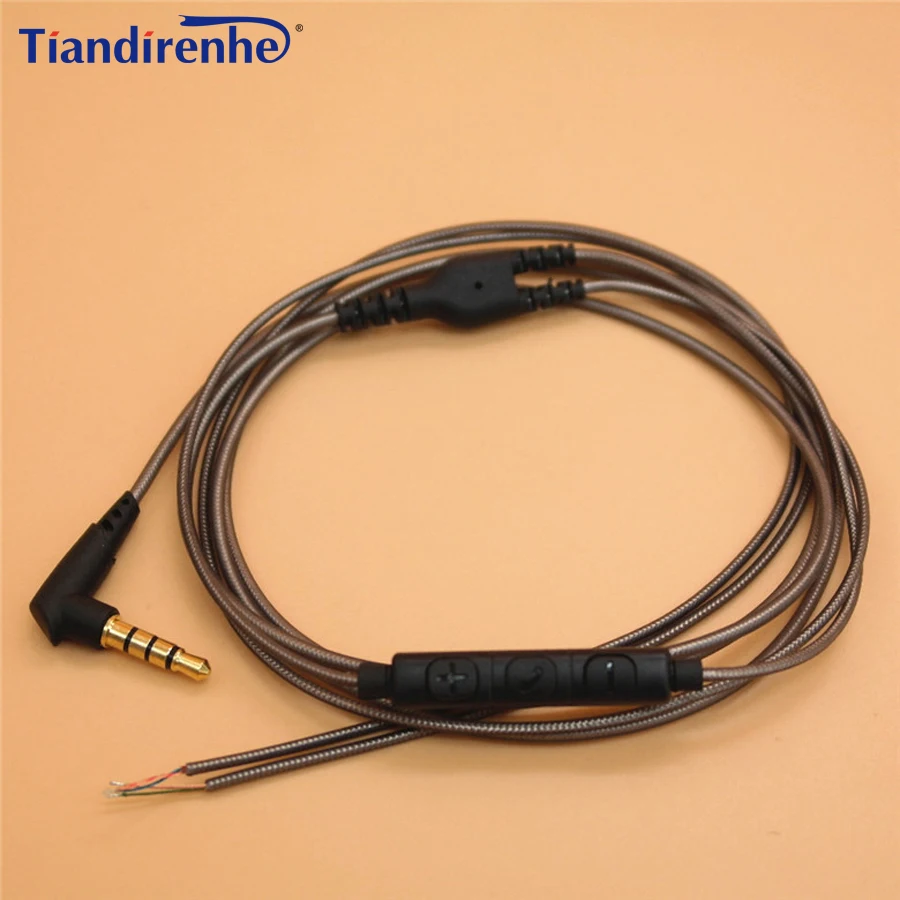 Upgraded HIFI Earphone Cable DIY Replacement 1.25m Audio Cable