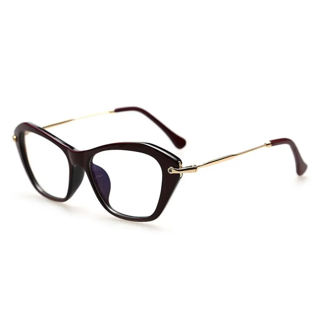 Женские ретро сексуальные очки оправа модные кошачий глаз прозрачные линзы женские очки - Цвет оправы: style5