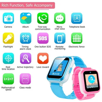 

S1-LY Kids Smart Watch 4G Wifi GPS Tracker Watch Phone SOS Alarm Clock Camera