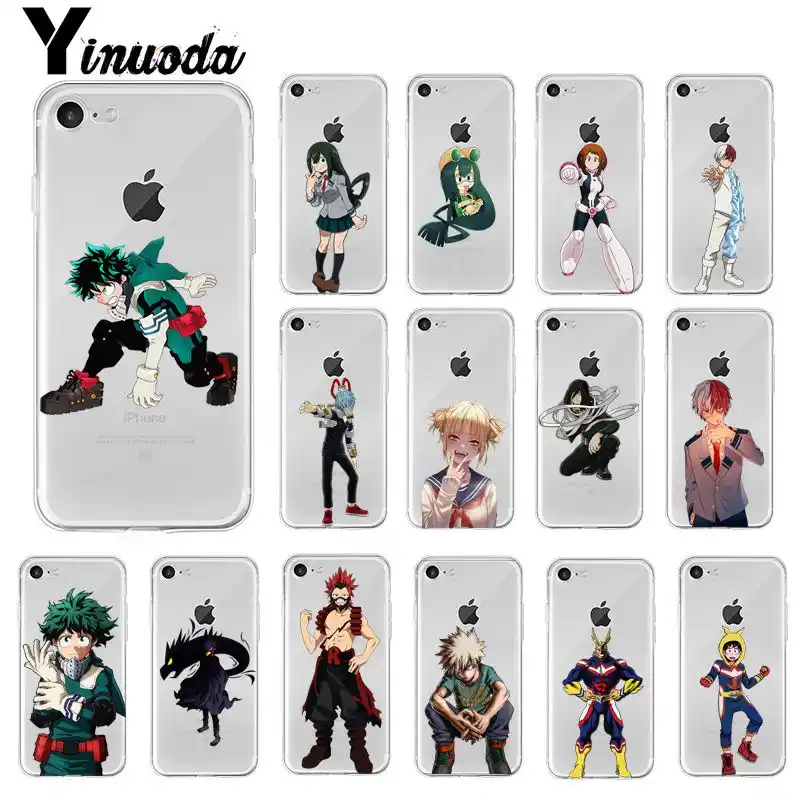 Yinuoda My Hero Academia Tpu Transparent Phone Case Cover - 02zero two roblox