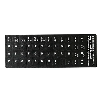 

keyboard stickers in Spanish / Russian / French language - 5 pcs per Pack